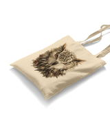 Animal-Wild Owl White Canvas Totebag - Premium  from W.E.N.S. WIND - Just 4990! Shop now at W.E.N.S. WIND