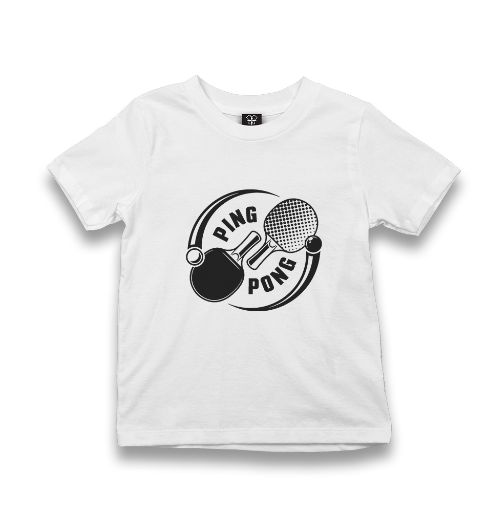 Table Tennis - Ping Pong Yin Yang Kid's White Tshirt - Premium  from W.E.N.S. WIND - Just 5990! Shop now at W.E.N.S. WIND