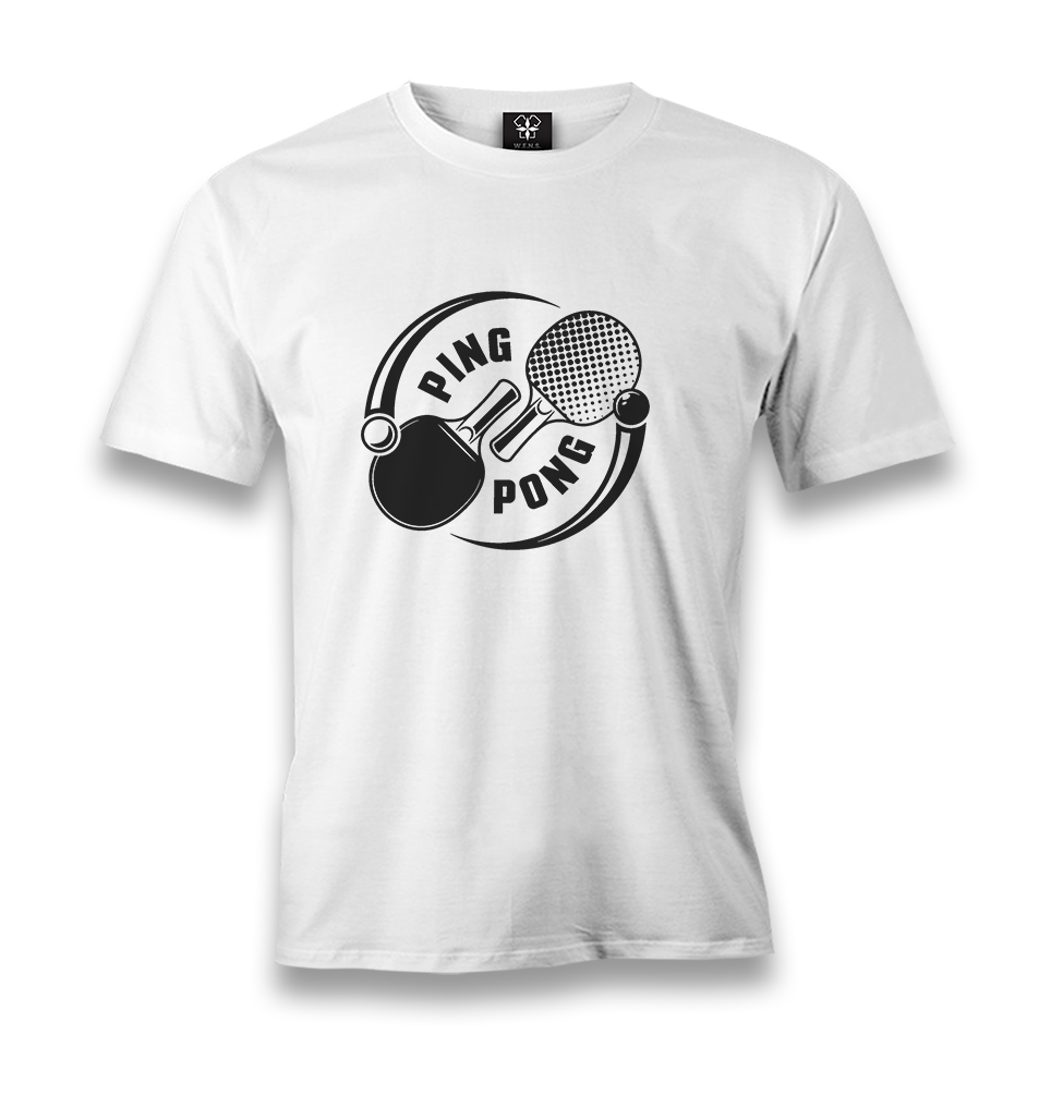 Table Tennis - Ping Pong Yin Yang Men's White Tshirt - Premium  from W.E.N.S. WIND - Just 6490! Shop now at W.E.N.S. WIND