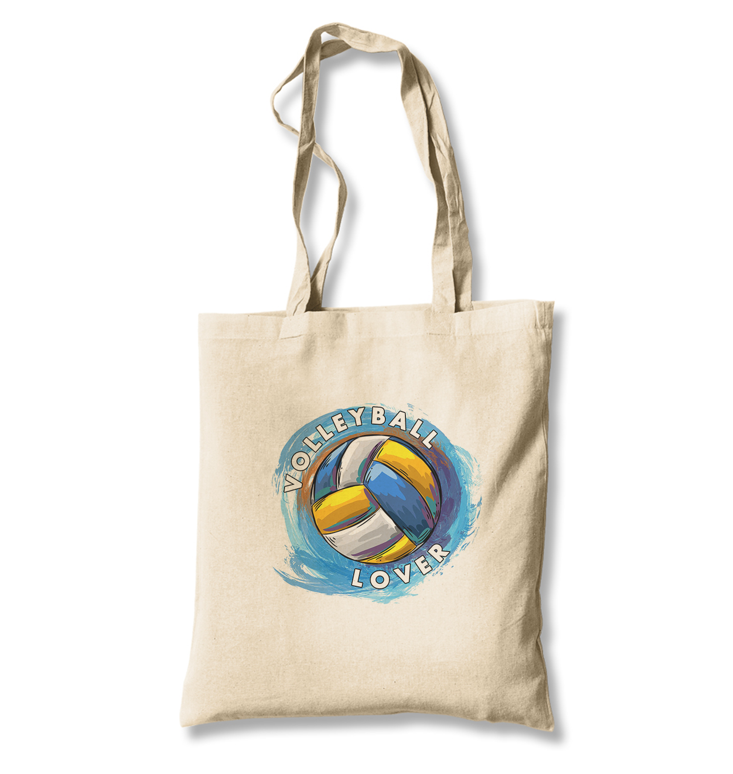 Volleyball Love White Canvas Totebag - Premium  from W.E.N.S. WIND - Just 4990! Shop now at W.E.N.S. WIND