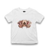 Poker Cards - Born to Lose Kid's White Tshirt - Premium  from W.E.N.S. WIND - Just 5990! Shop now at W.E.N.S. WIND