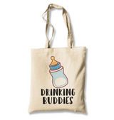 Drinking Buddies - Milk White Canvas Totebag - Premium  from W.E.N.S. WIND - Just 4990! Shop now at W.E.N.S. WIND