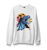 Dinosaur Roar Unisex White Sweatshirt - Premium  from W.E.N.S. WIND - Just 10990! Shop now at W.E.N.S. WIND