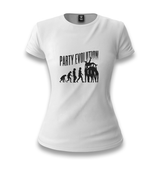 Party Evolution White Women T-shirt - Premium  from W.E.N.S. WIND - Just 6490! Shop now at W.E.N.S. WIND