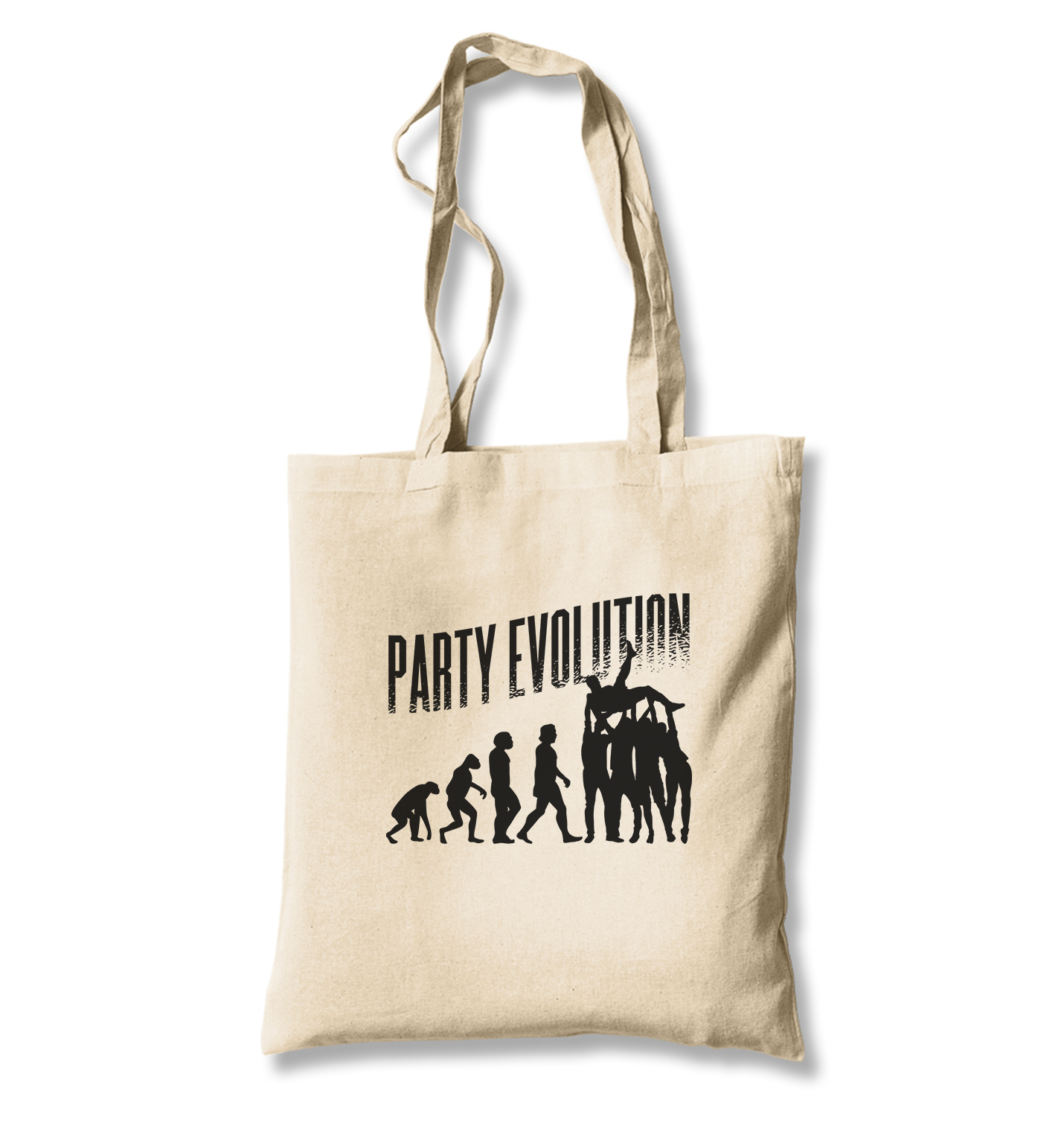 Party Evolution White Canvas Totebag - Premium  from W.E.N.S. WIND - Just 4990! Shop now at W.E.N.S. WIND