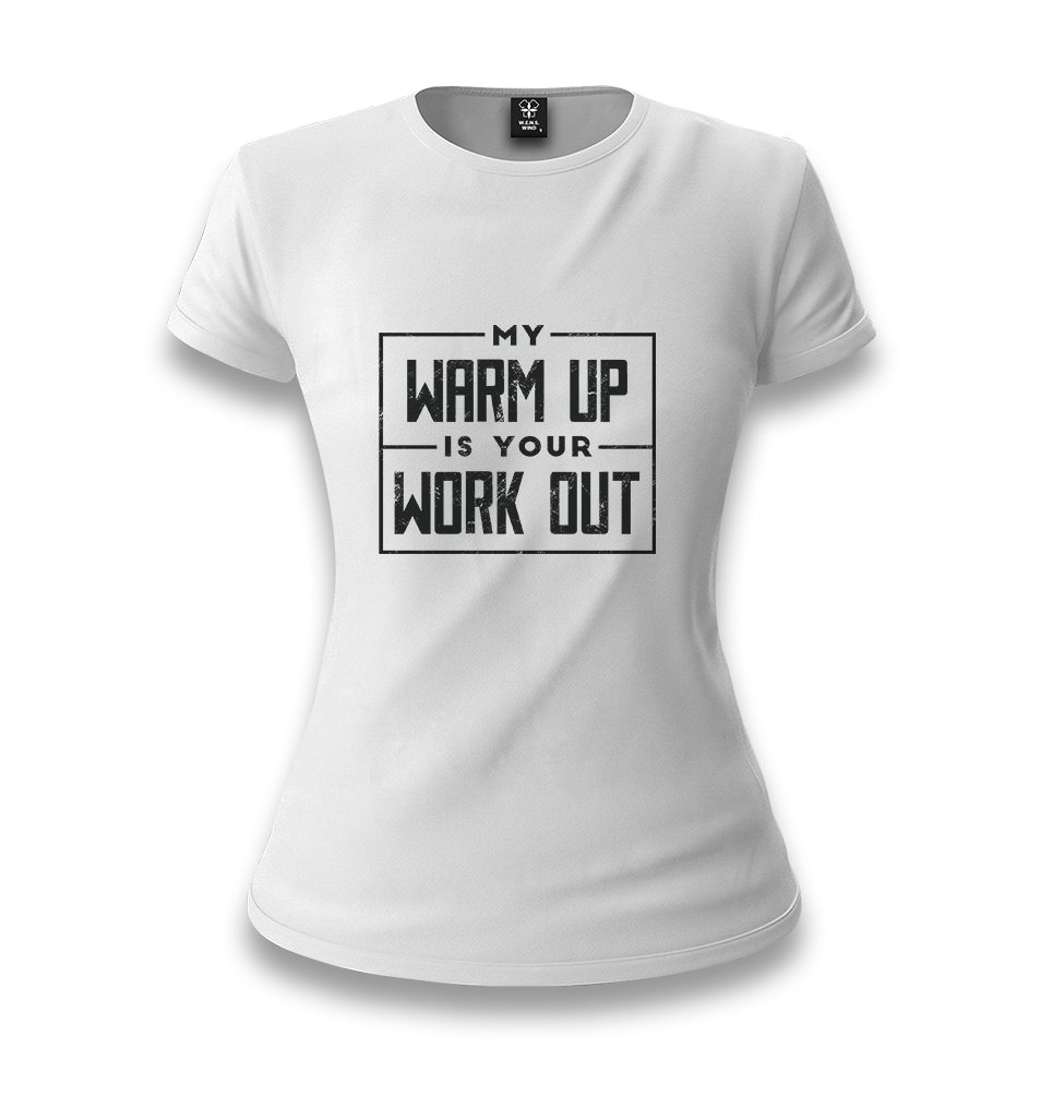 Bodybuilding Your Workout White Women T-shirt - Premium  from W.E.N.S. WIND - Just 6490! Shop now at W.E.N.S. WIND