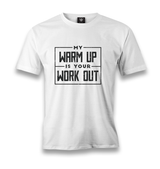 Bodybuilding Your Workout Men's White Tshirt - Premium  from W.E.N.S. WIND - Just 6490! Shop now at W.E.N.S. WIND