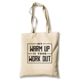 Bodybuilding Your Workout White Canvas Totebag - Premium  from W.E.N.S. WIND - Just 4990! Shop now at W.E.N.S. WIND