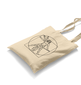 Da Vinci Man Guitar Playing White Canvas Totebag - Premium  from W.E.N.S. WIND - Just 4990! Shop now at W.E.N.S. WIND