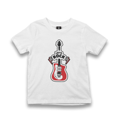 Let's Rock Red Guitar Kid's White Tshirt - Premium  from W.E.N.S. WIND - Just 5990! Shop now at W.E.N.S. WIND