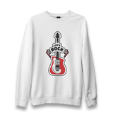 Let's Rock Red Guitar Unisex White Sweatshirt - Premium  from W.E.N.S. WIND - Just 10990! Shop now at W.E.N.S. WIND