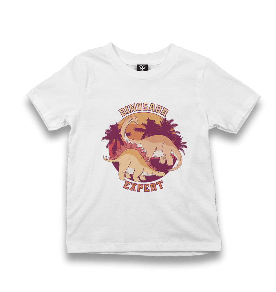 Dinosaur Expert Kid's White Tshirt - Premium  from W.E.N.S. WIND - Just 5990! Shop now at W.E.N.S. WIND