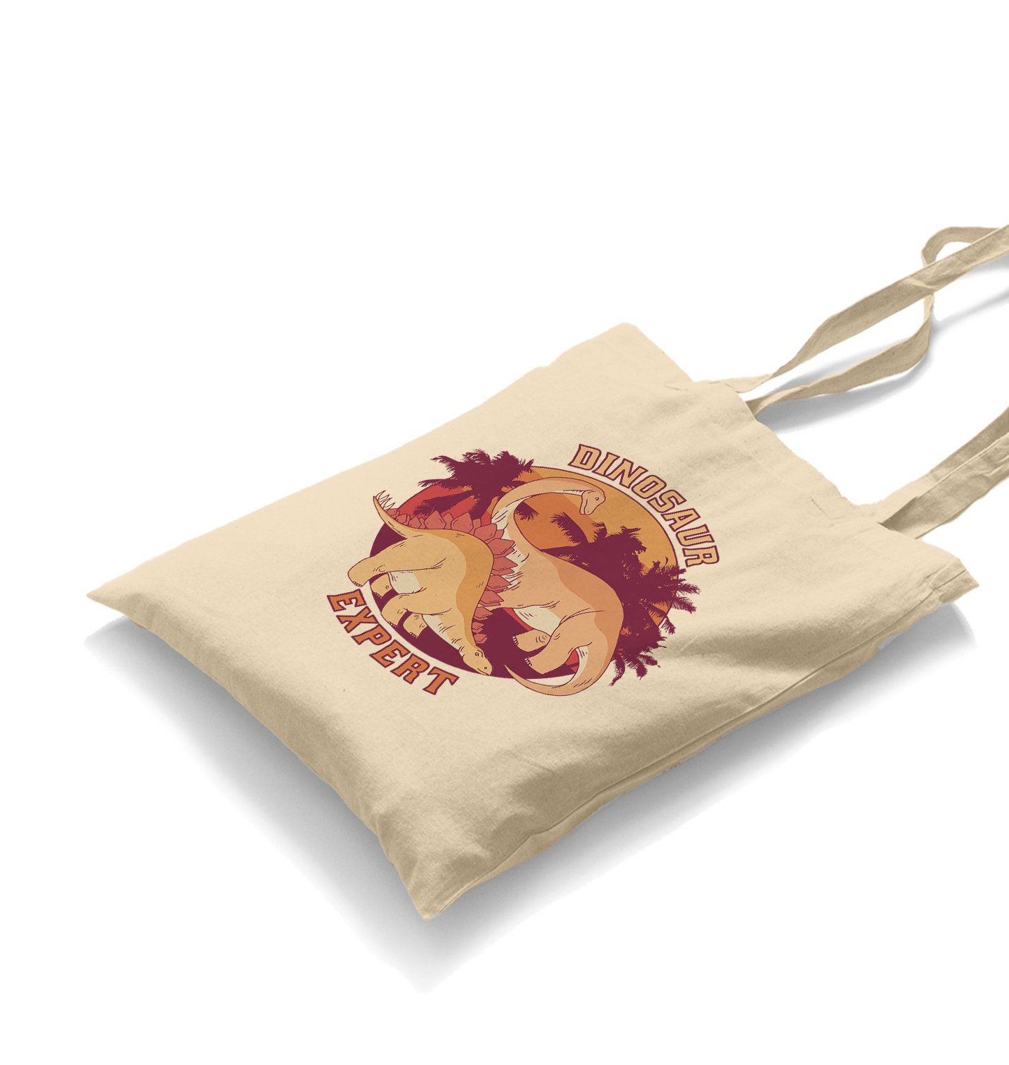 Dinosaur Expert White Canvas Totebag - Premium  from W.E.N.S. WIND - Just 4990! Shop now at W.E.N.S. WIND