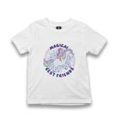 Magical Friends with Unicorn Kid's White Tshirt - Premium  from W.E.N.S. WIND - Just 5990! Shop now at W.E.N.S. WIND