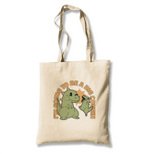 Dinosaurs Family Big Cousin White Canvas Totebag - Premium  from W.E.N.S. WIND - Just 4990! Shop now at W.E.N.S. WIND