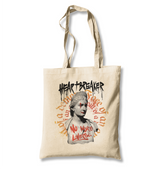 Statue with a Heartbreaker Quote White Canvas Totebag - Premium  from W.E.N.S. WIND - Just 4990! Shop now at W.E.N.S. WIND