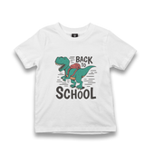 Dinosaur Back to School with the Bag Kid's White Tshirt - Premium  from W.E.N.S. WIND - Just 5990! Shop now at W.E.N.S. WIND