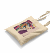 A Woman Silhouette Made out of Shapes White Canvas Totebag - Premium  from W.E.N.S. WIND - Just 4990! Shop now at W.E.N.S. WIND