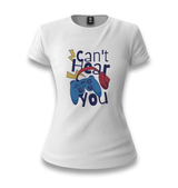 Game Joystick - Can't Hear You White Women T-shirt - Premium  from W.E.N.S. WIND - Just 6490! Shop now at W.E.N.S. WIND