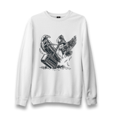 Hammer and the Crows Unisex White Sweatshirt - Premium  from W.E.N.S. WIND - Just 10990! Shop now at W.E.N.S. WIND