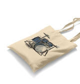 Sketch of a Drum Kit White Canvas Totebag - Premium  from W.E.N.S. WIND - Just 4990! Shop now at W.E.N.S. WIND