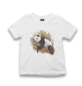 Panda Sleeping on a Branch Kid's White Tshirt - Premium  from W.E.N.S. WIND - Just 5990! Shop now at W.E.N.S. WIND