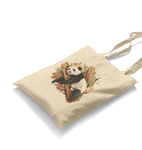 Panda Sleeping on a Branch White Canvas Totebag - Premium  from W.E.N.S. WIND - Just 4990! Shop now at W.E.N.S. WIND