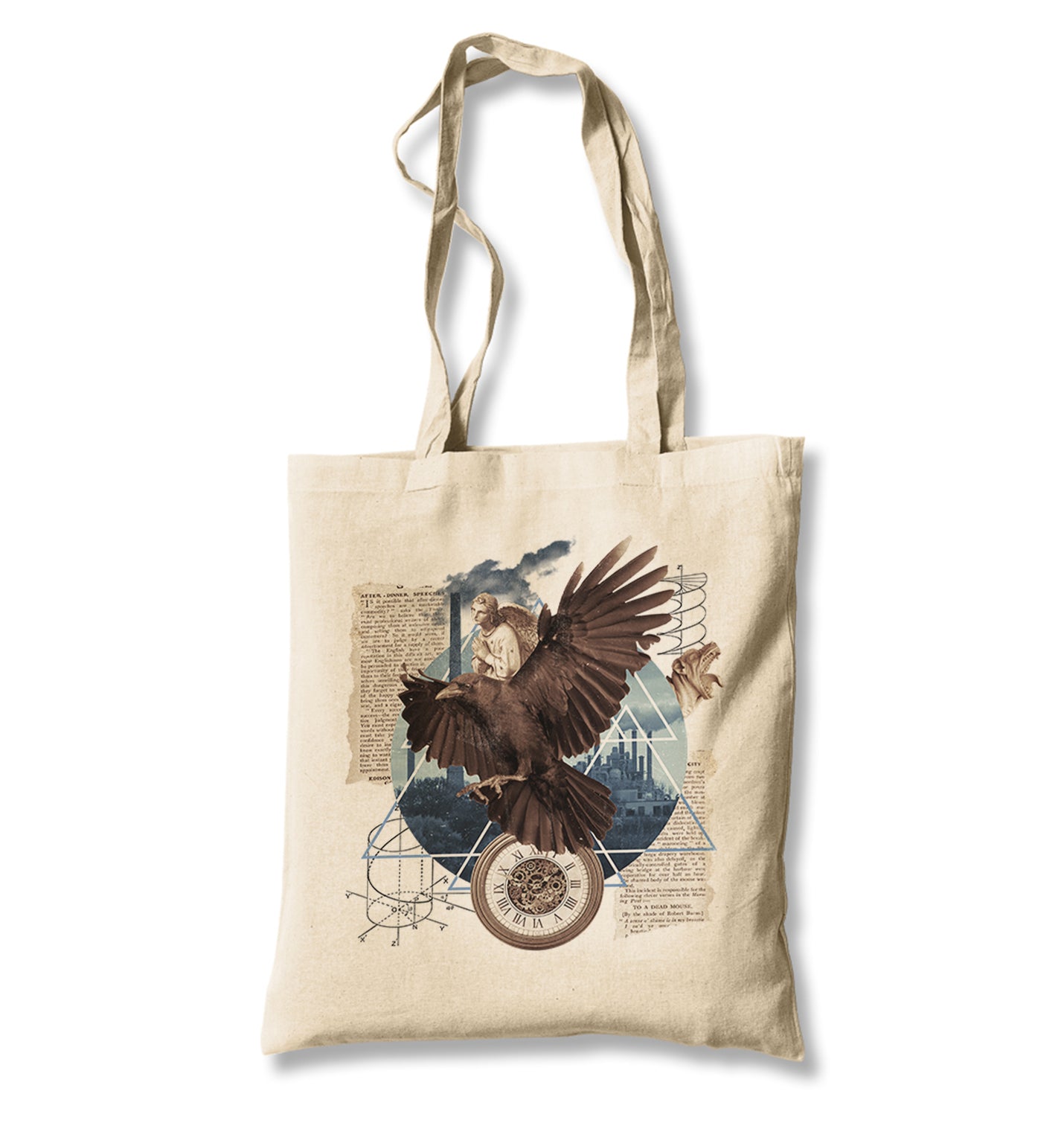 An Eagle Collage Canvas Totebag - Premium  from Wenswind - Just 4990! Shop now at W.E.N.S. WIND