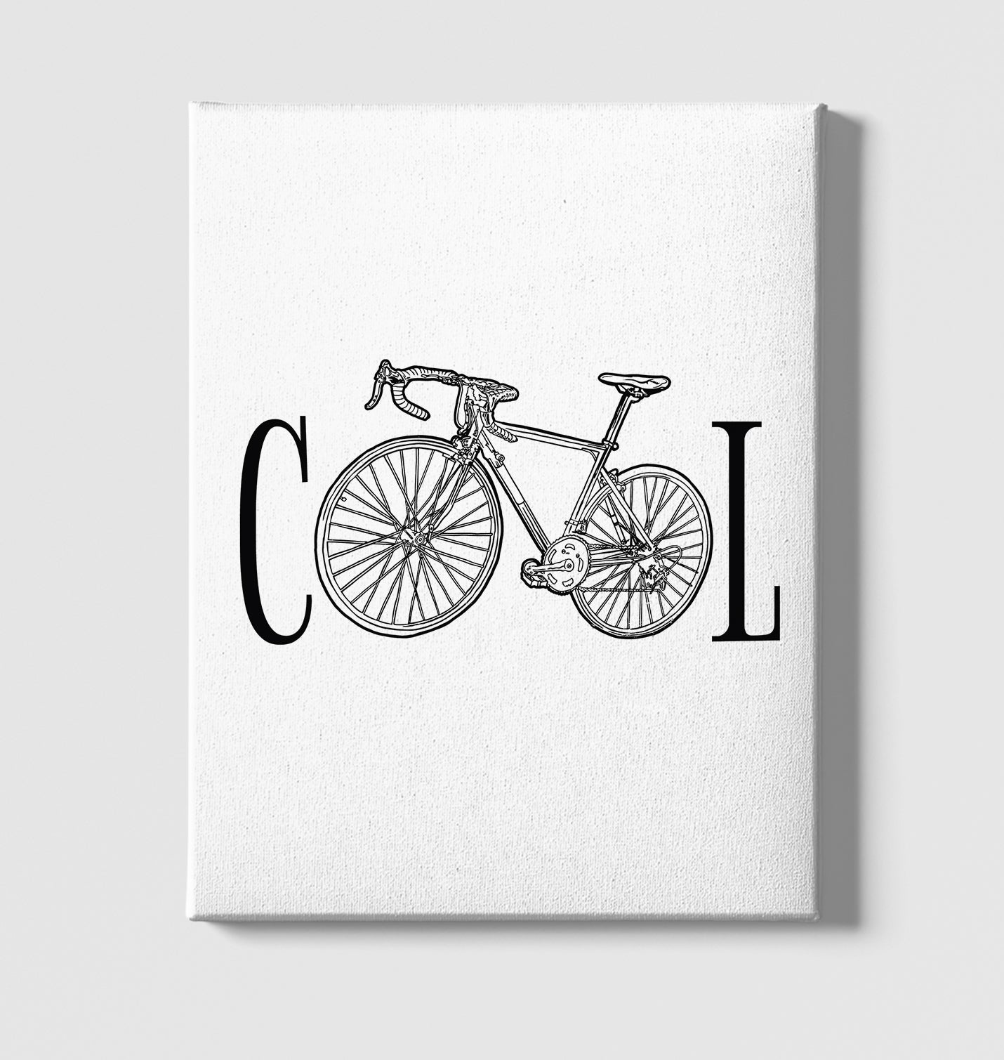 Cool Bicycle White Canvas Wall Art 35x40cm - Premium  from W.E.N.S. WIND - Just 7990! Shop now at W.E.N.S. WIND