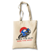 Race the Sun Ride The Wind Canvas Totebag - Premium  from Wenswind - Just 4990! Shop now at W.E.N.S. WIND