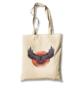 Raven Bird Screaming Canvas Totebag - Premium  from Wenswind - Just 4990! Shop now at W.E.N.S. WIND