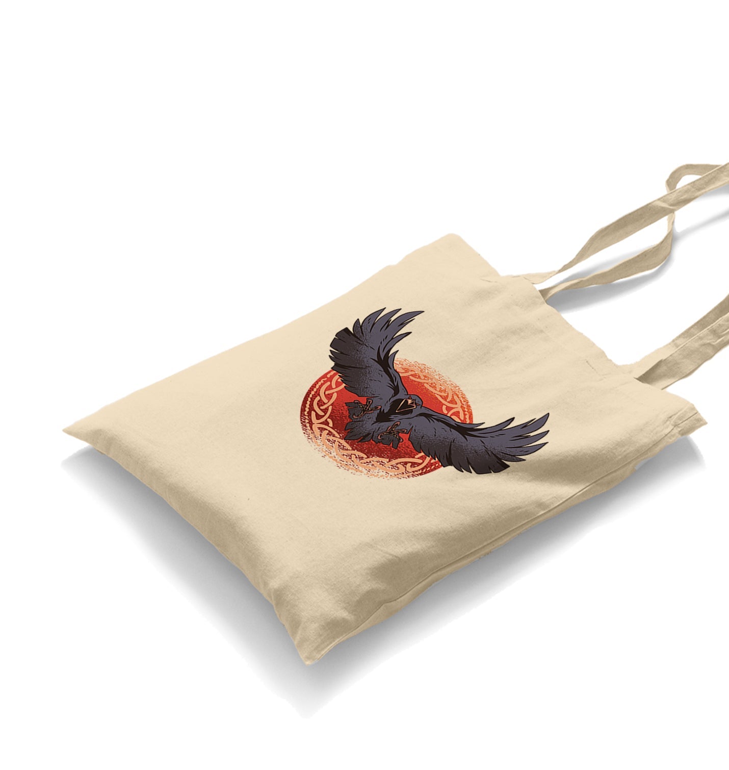 Raven Bird Screaming Canvas Totebag - Premium  from Wenswind - Just 4990! Shop now at W.E.N.S. WIND