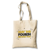 May the Fourth Be With You with Stars Canvas Totebag - Premium  from Wenswind - Just 4990! Shop now at W.E.N.S. WIND