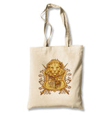 A Lion Head in Heraldic Style Canvas Totebag - Premium  from Wenswind - Just 4990! Shop now at W.E.N.S. WIND