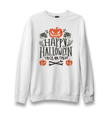 Halloween - Happy Halloween White Unisex White Sweatshirt - Premium  from W.E.N.S. WIND - Just 10990! Shop now at W.E.N.S. WIND