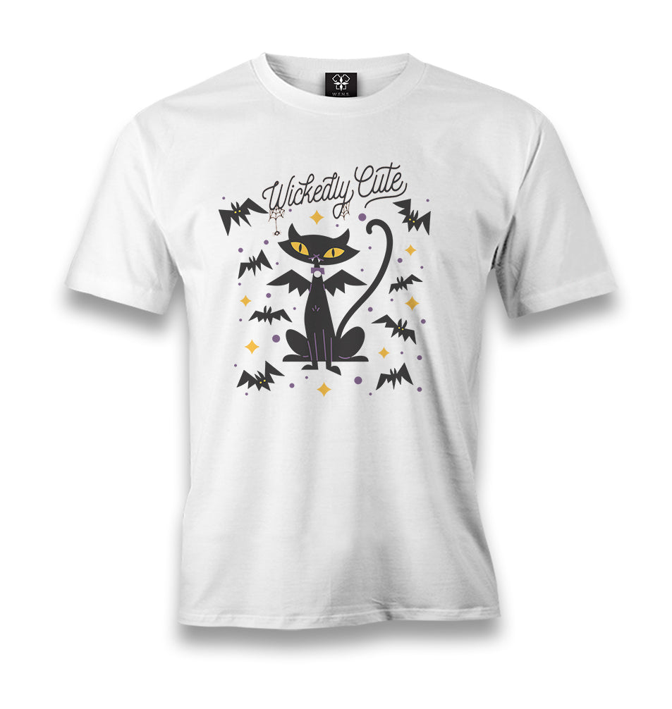 Halloween - Wickedly Cute Men's White Tshirt - Premium  from W.E.N.S. WIND - Just 6490! Shop now at W.E.N.S. WIND