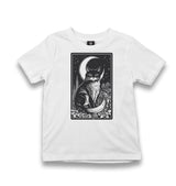 Halloween - Black Cat and Moon Kid's White Tshirt - Premium  from W.E.N.S. WIND - Just 5990! Shop now at W.E.N.S. WIND