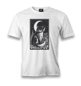 Halloween - Black Cat and Moon Men's White Tshirt - Premium  from W.E.N.S. WIND - Just 6490! Shop now at W.E.N.S. WIND