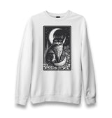 Halloween - Black Cat and Moon Unisex White Sweatshirt - Premium  from W.E.N.S. WIND - Just 10990! Shop now at W.E.N.S. WIND