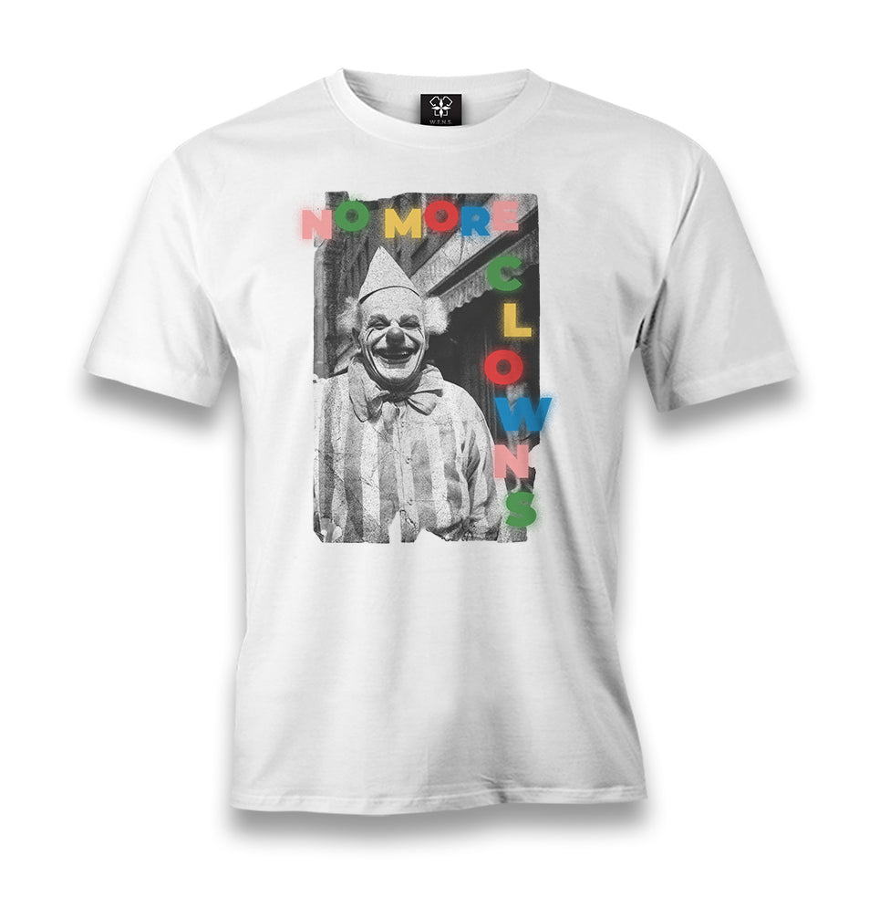 Halloween - No More Clowns White Men's White Tshirt - Premium  from W.E.N.S. WIND - Just 6490! Shop now at W.E.N.S. WIND