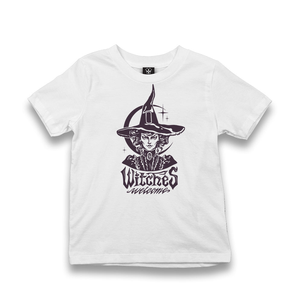 Halloween - Witches Welcome Kid's White Tshirt - Premium  from W.E.N.S. WIND - Just 5990! Shop now at W.E.N.S. WIND