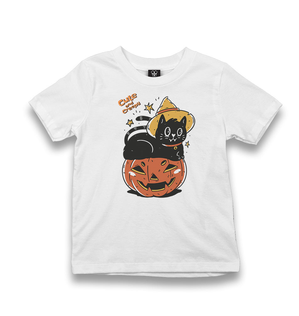 Halloween - Cute and Creepy Kid's White Tshirt - Premium  from W.E.N.S. WIND - Just 5990! Shop now at W.E.N.S. WIND