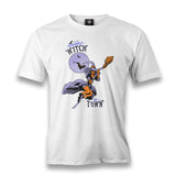 Halloween - Baddest Witch in Town White Men's White Tshirt - Premium  from W.E.N.S. WIND - Just 6490! Shop now at W.E.N.S. WIND