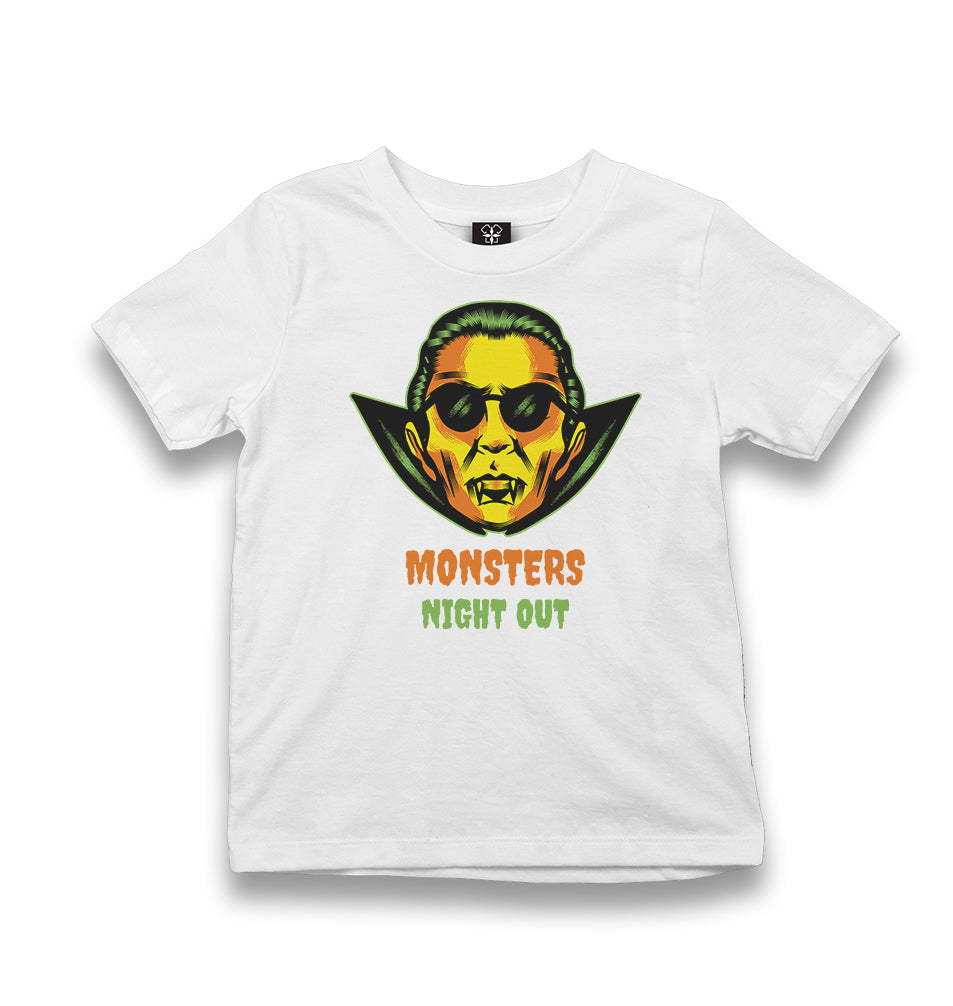 Halloween - Monsters Night Out White Kid's White Tshirt - Premium  from W.E.N.S. WIND - Just 5990! Shop now at W.E.N.S. WIND