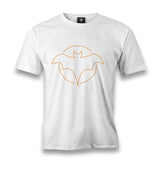 Halloween - Orange Bat Men's White Tshirt - Premium  from W.E.N.S. WIND - Just 6490! Shop now at W.E.N.S. WIND