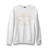 Halloween - Orange Bat Unisex White Sweatshirt - Premium  from W.E.N.S. WIND - Just 10990! Shop now at W.E.N.S. WIND