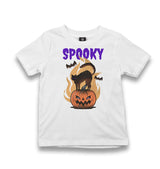 Halloween - Spooky Kid's White Tshirt - Premium  from W.E.N.S. WIND - Just 5990! Shop now at W.E.N.S. WIND