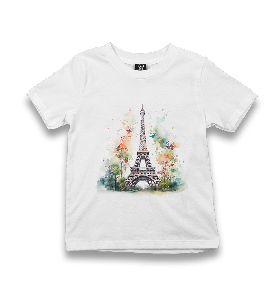 Paris - Eiffel Tower - MB1638 Kid's White Tshirt - Premium  from W.E.N.S. WIND - Just 5990! Shop now at W.E.N.S. WIND