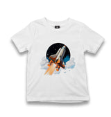 Space Rocket Above the Clouds - MB1645 Kid's White Tshirt - Premium  from W.E.N.S. WIND - Just 5990! Shop now at W.E.N.S. WIND