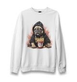 Frenchie Fries Bulldog - MB1646 Unisex White Sweatshirt - Premium  from W.E.N.S. WIND - Just 10990! Shop now at W.E.N.S. WIND